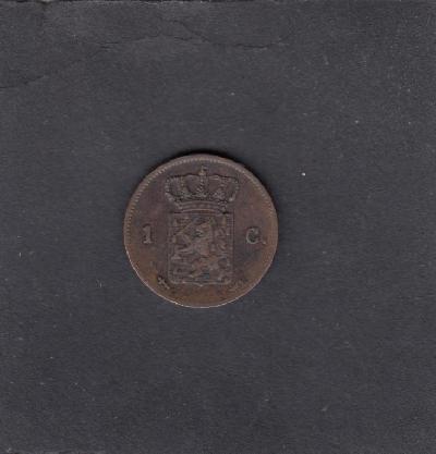 Beschrijving: 1 Cent WILLEM III